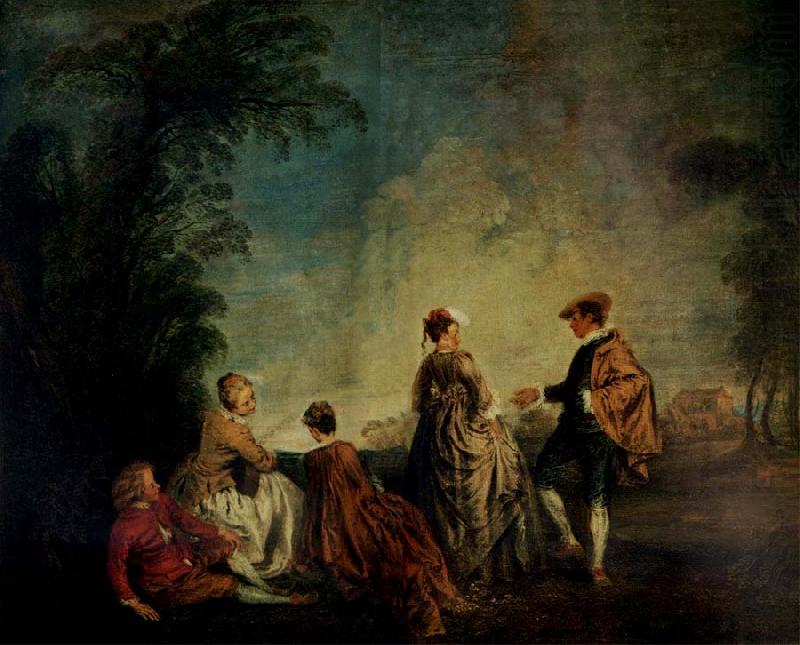 An Embarrassing Proposal, WATTEAU, Antoine